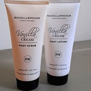 Russell & Windsor Vanilla Cream Foot Scrub & Foot Lotion